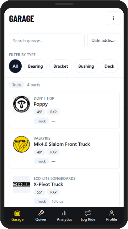 Garage — catalog browser
