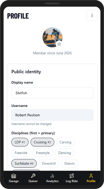 Profile settings