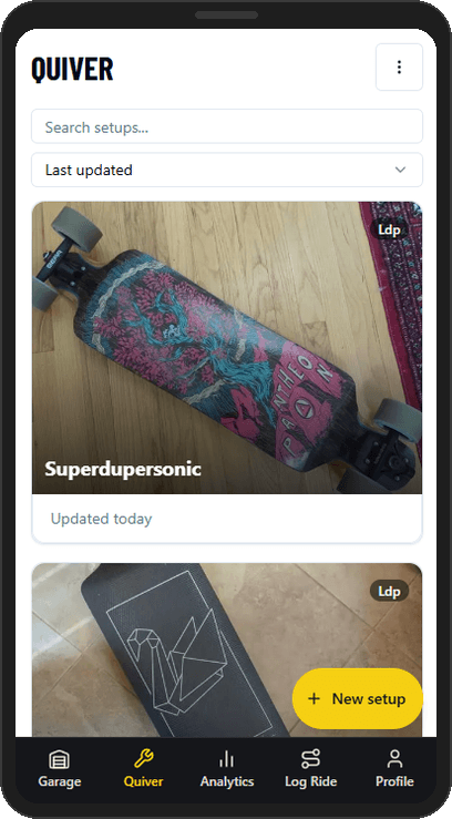 Quiver — setup list